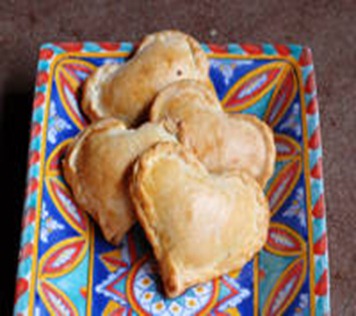 lunch heart empanadas