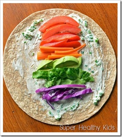 lunch rainbow wrap