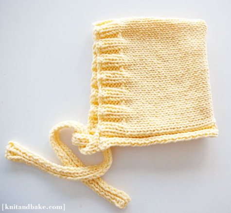 baby bonnet knitting pattern knit and bake