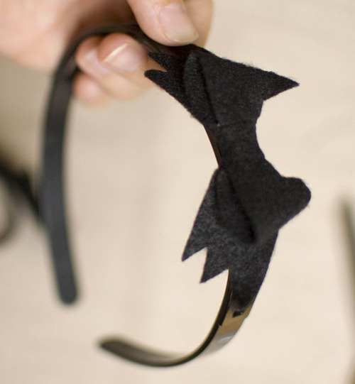 bat bow headband