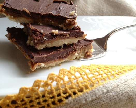 chocolate sunbutter cookie bars from rajovilla