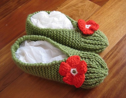 slippers knitting pattern by beatrrice cavicchioli