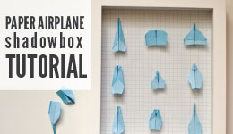 Paper Airplane Shadowbox