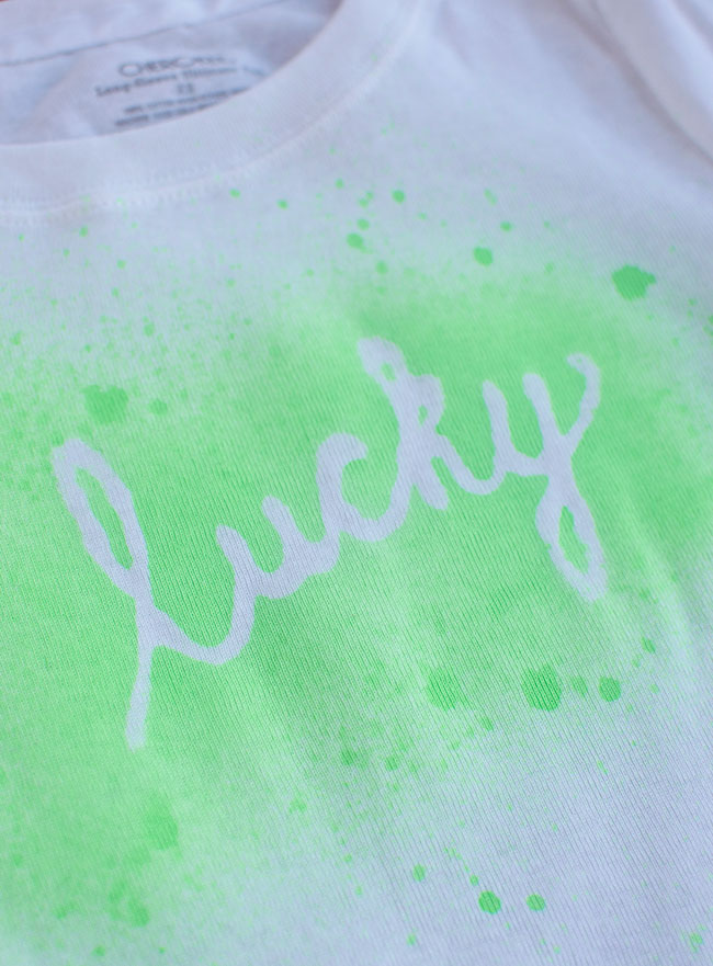 Glue Gun Stencil St. Patrick’s Day Shirt